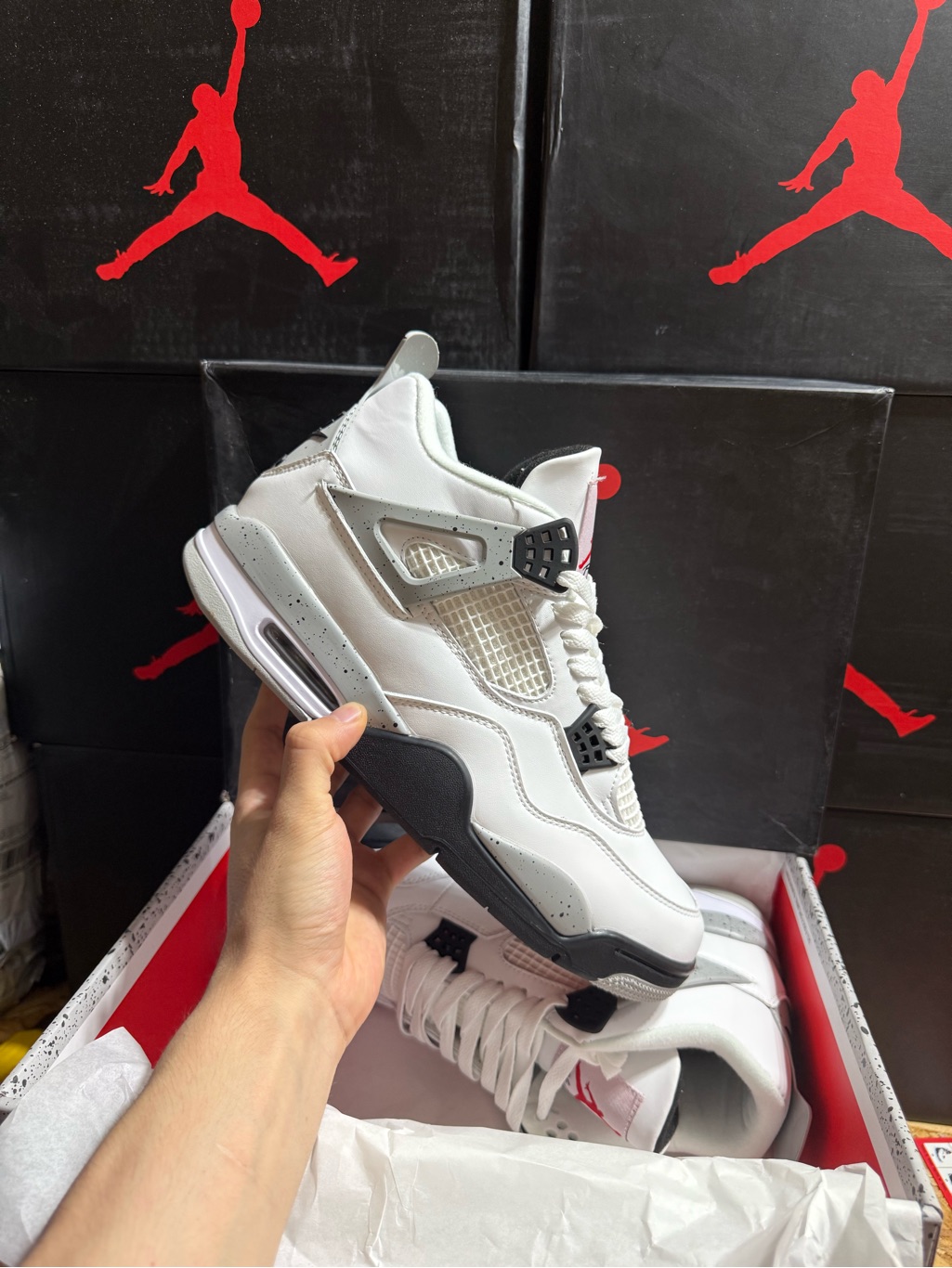 Air Jordan 4 White Cement